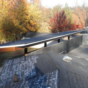 solar panels on olympus roof