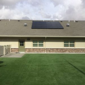 solar panel at home's roof