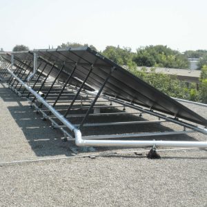 OLYMPUS solar panels at roof