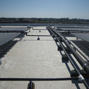 Commercial solar panels in wide area