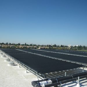 Solar panels in wide area
