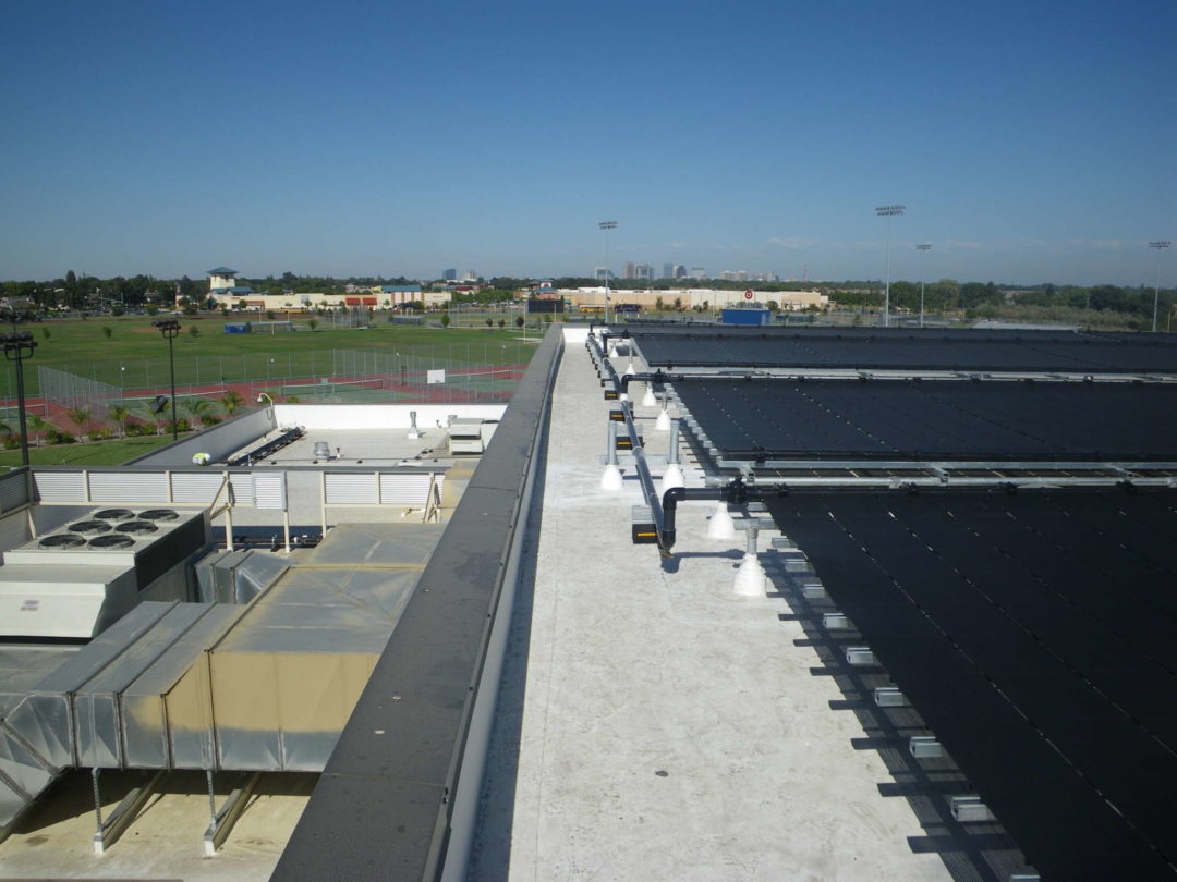 commercial solar panel plant