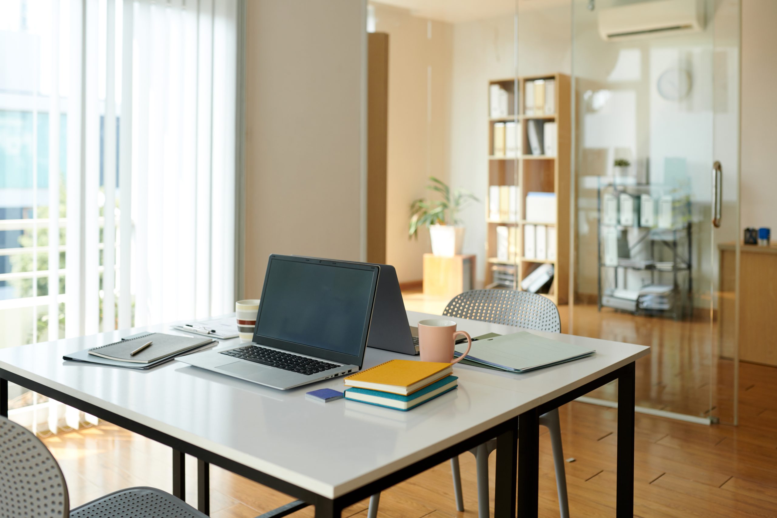 Desks in Office