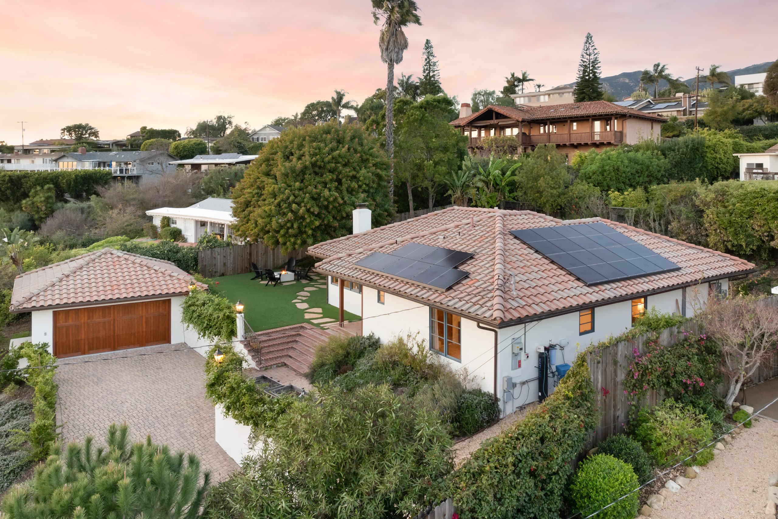home with solar panels